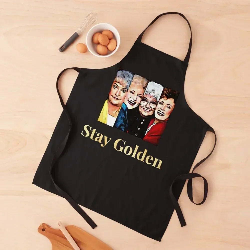 

Golden Girls Apron Camping Cooking Kitchen Tools Accessories Women's Home Clothes Apron