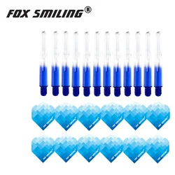 Fox Smiling 12pcs 35mm Nylon Dart Shafts with 12pcs Darts Flights New