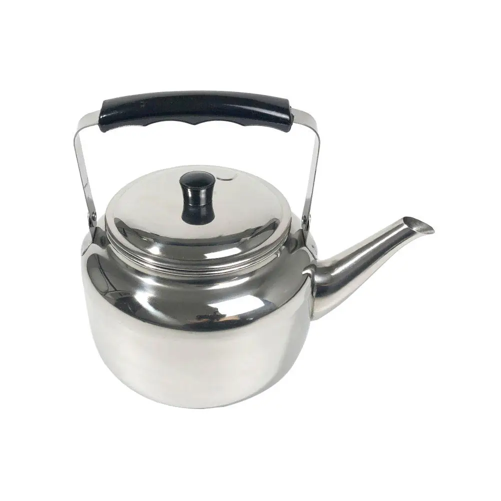 1Pcs Premium Stainless Steel Water Kettle with Loud Whistle Alert Ergonomic Handle Heat Resistant Bottom Boiling Kettle for Home