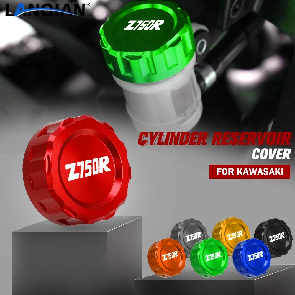 

For Kawasaki Z750R Z-750R Z750 R 2011 2012 2013 2014 Motorcycle CNC Aluminum Brake Fluid Fuel Reservoir Tank Cap Cover