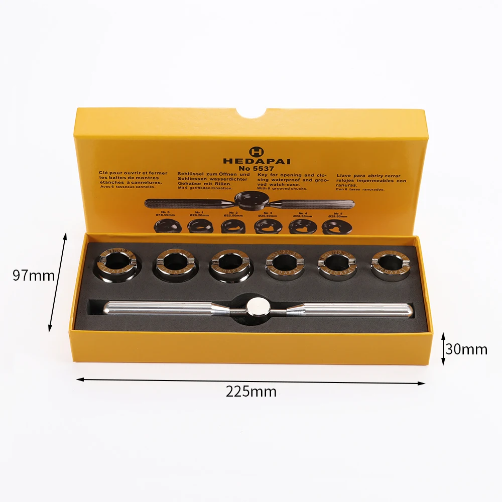 5537 Uhrengehäuse-Öffner Schraubenschlüssel Professioneller Gehäuseöffner für Rolex und Tudor Uhrenreparatur-Werkzeugset – Detail 2