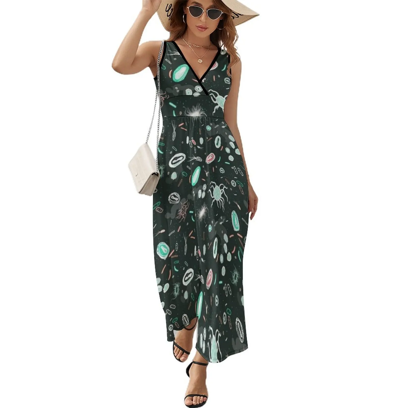 Microbiology Sleeveless Dress women's clothing summer 2024 novelties women's evening dress 2024