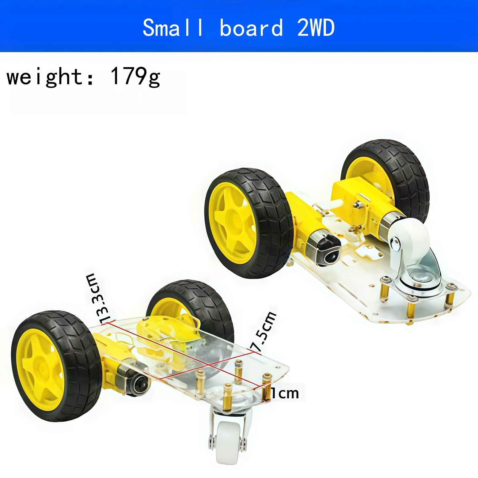 Smart car chassis / line-finding car / robot car chassis / speed measurement / battery box delivery 2 WD car