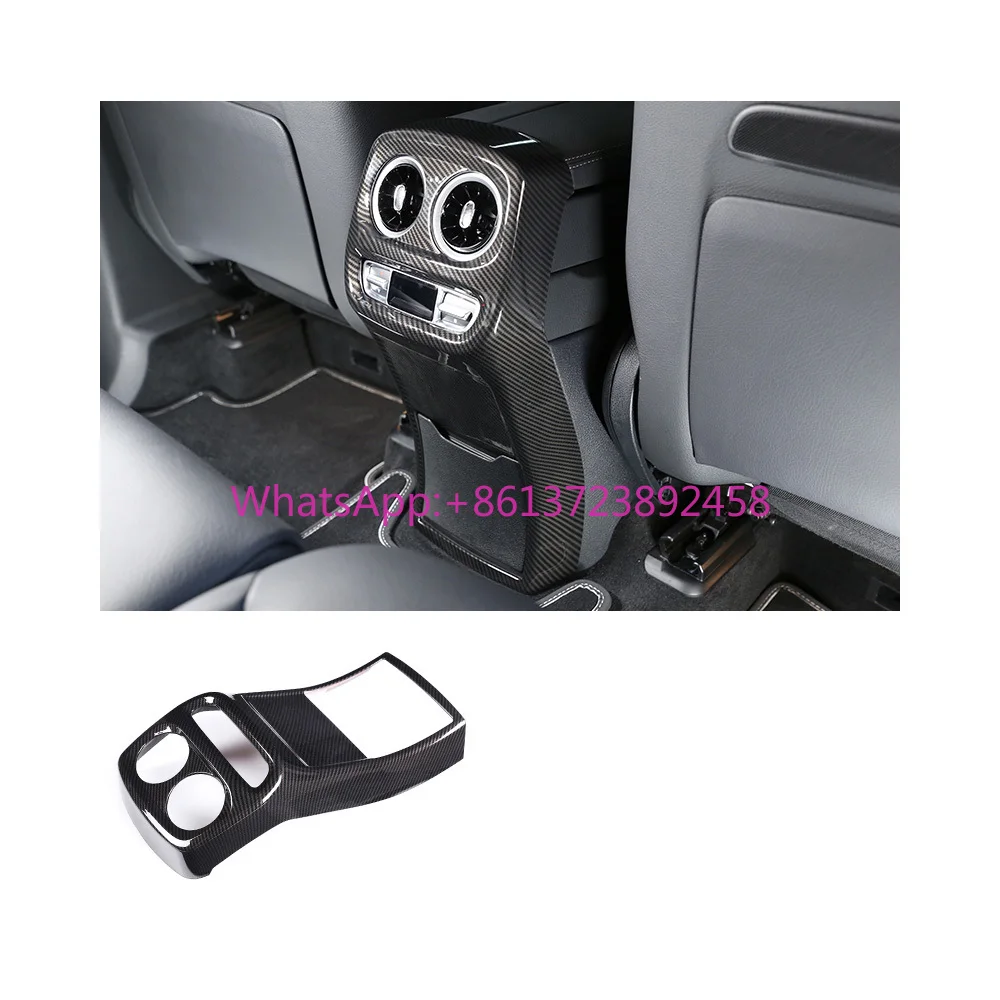 

Carbon Fiber Car Armrest Rear Anti-kick Panel Chrome Trim Kit for Mercedes benz g Class W463 2019 2020 2021 2022 2023 Accessory