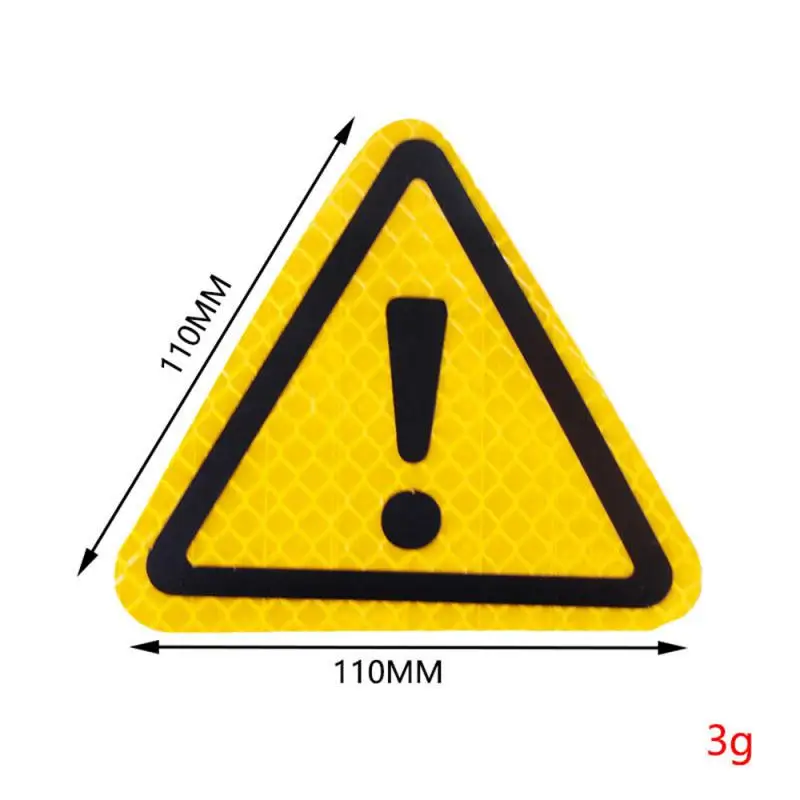 2pcs Car Reflective Stickers Triangle For Car Truck Motorcycle Reflector Decor Night Safety Driving Warning Mark Decal