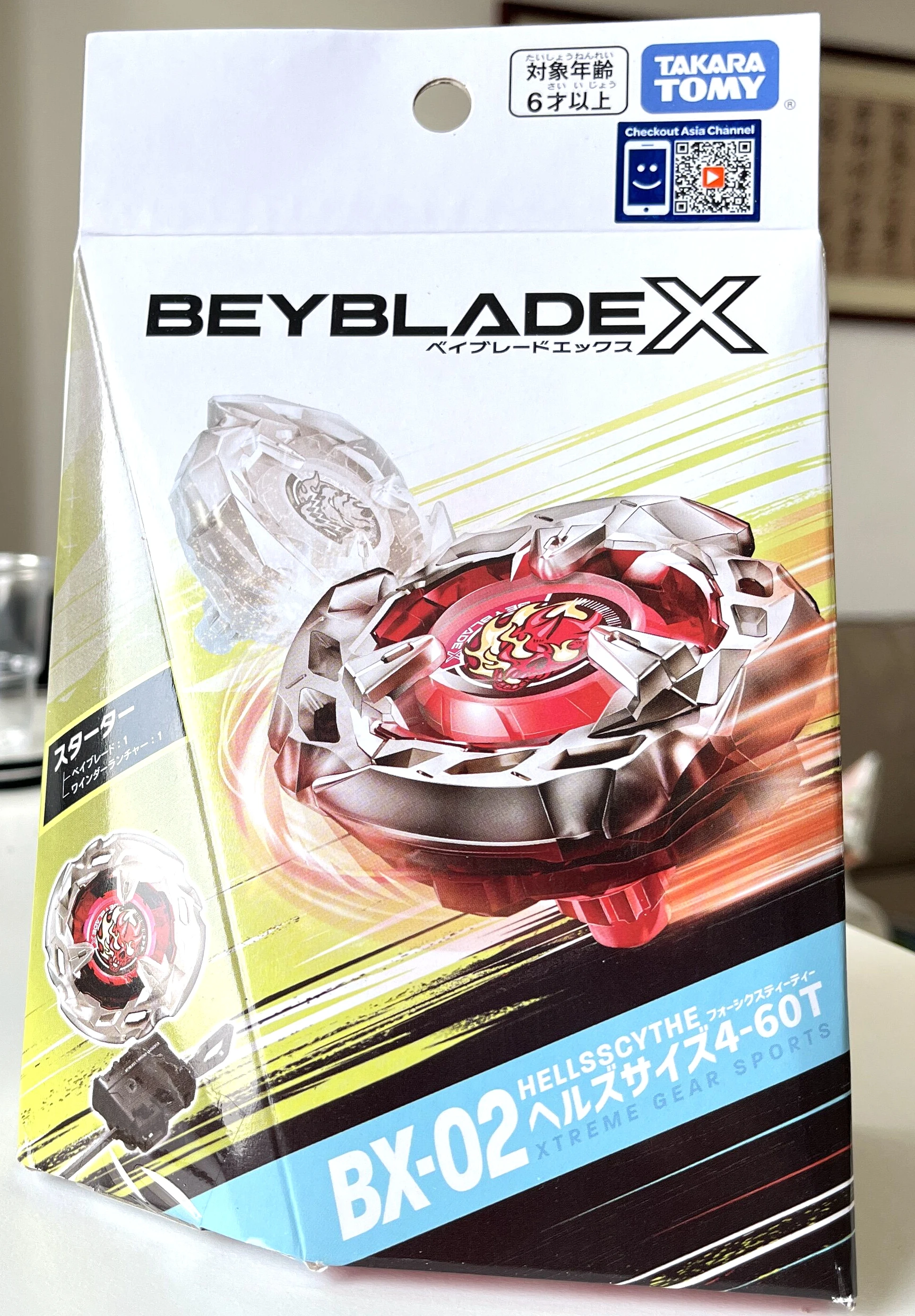 

TAKARA TOMY BEYBLADE X BX-02 STARTER HELLSSCYTHE 4-60T XTREME