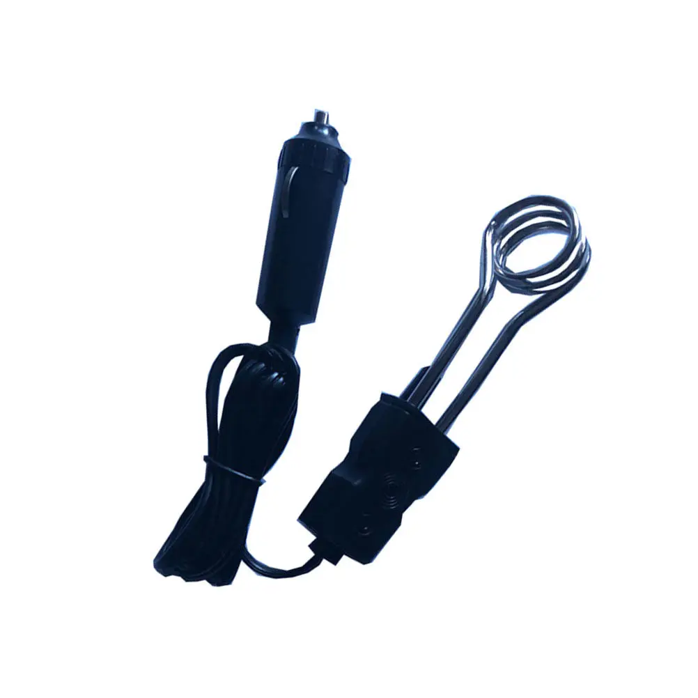 12V Vehicle Water Heating Stick Bakelite Shell Superior Heat Resistance Portable Plug and Play Boil Water Bar for Car Cigarette