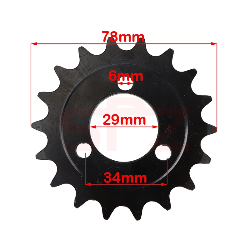 Motorcycle scooter bicycle drive gear 410 sprocket 18T sprocket racing chain plate