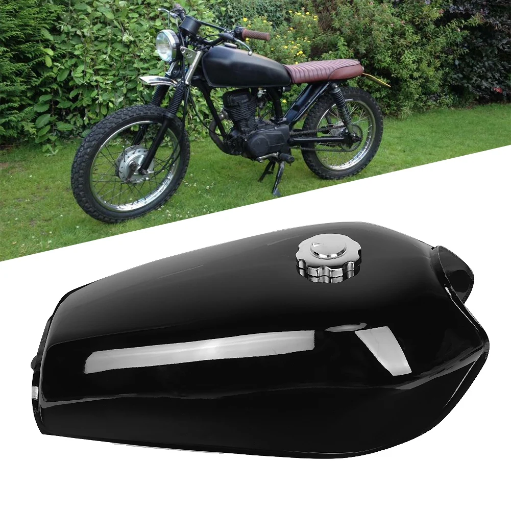 

9L Motorcycle Universal Retro Fuel Gas Tank with Cover Switch Diesel Storage Gas Tank For Honda CG125 Motorcycles Accessories