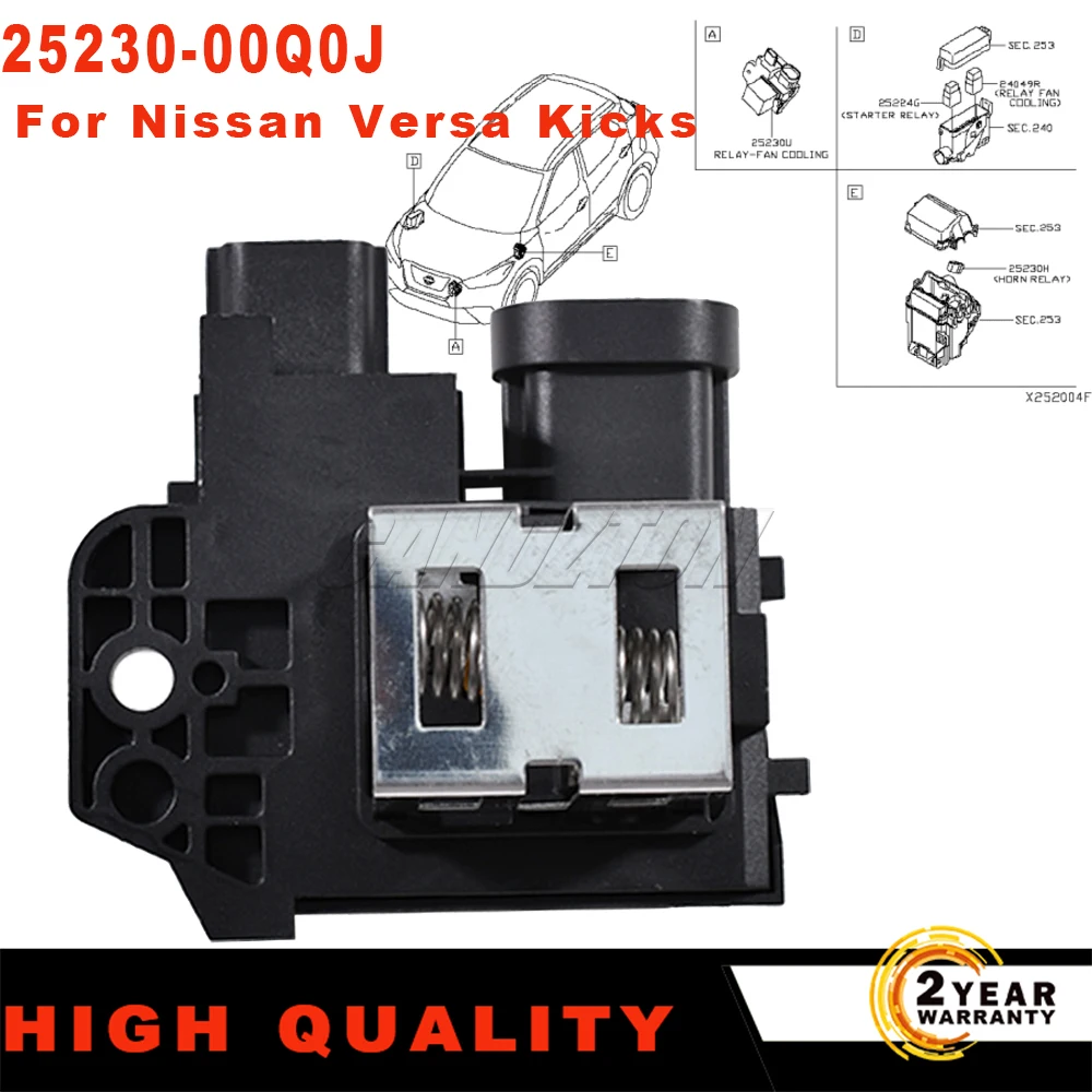 2523000Q0J Radiator Heater Fan Blower Motor Resistor For Nissan Versa Kicks Sentra 25550-7773R 255507773R 25230-00Q0J