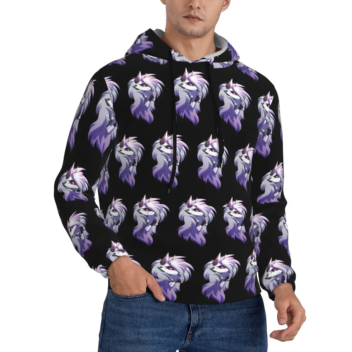 Helluva Boss Loona هوديي Harajuku البلوز الخريف الشتاء الرجال النساء بلوزات طويلة الأكمام بلايز #5