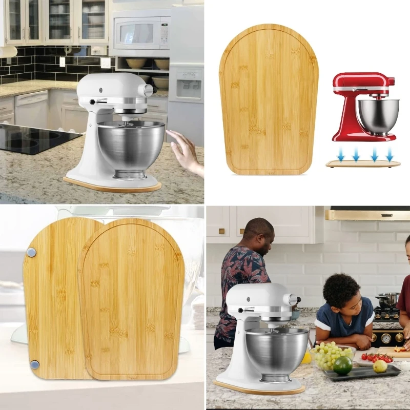 For KitchenAid 4.5-5 Qt 5K45SS Bamboo-Mixer Slider Tilt-Head Stand Mixer Kitchen Countertop Storage Mover-Sliding Tray N0PF