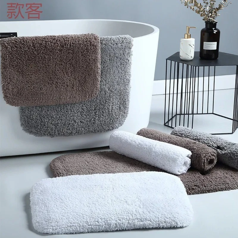 Five-star hotel floor towels, pure cotton bathroom non-slip floor mats