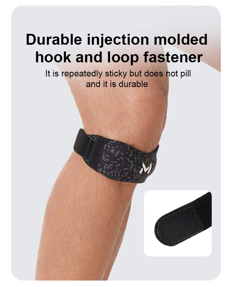 Knee Pas Premium Knie-Patellabänder - Verstellbare Sport-Kniebandage, Patella-Stabilisierungsband Knieunterstützung mit Sicherer Passform – Detail 3