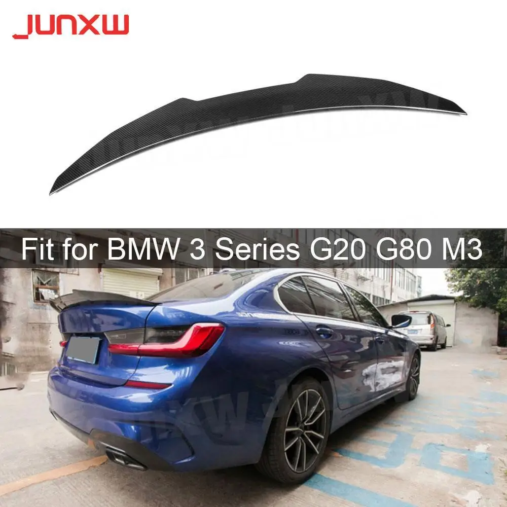 

Carbon Fiber Car Rear Trunk Lip Spoiler Boot Wings For BMW 3 Series G20 G80 M3 320i 325i 330i M340i 2019-2022 Car Styling