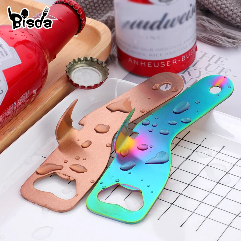 1Pc Beer Bottle Opener Stainless Steel Multi-function Kitchen Can Opener Soda Cap Wine Kitchen Accessories Restaurant Tools