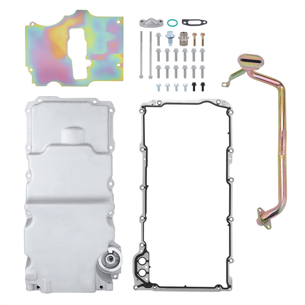 LS Engine Swap Aluminum Low Profile Oil Pan Retro-fit Kit for LS1 LS2 LS3 LS6 4.8L 5.3L 6.0L 6.2L 302-2