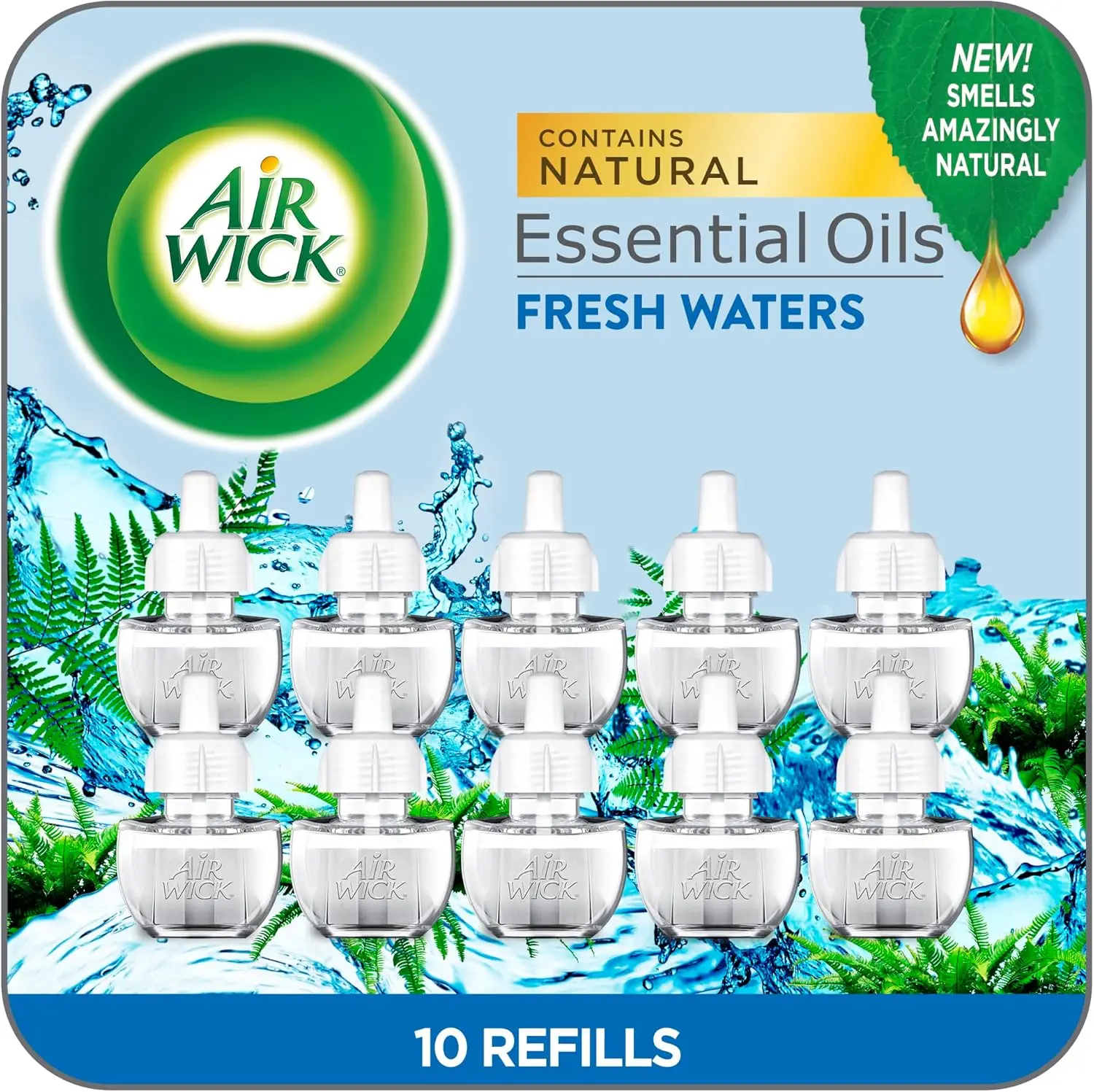 

Набор ароматических масел Fresh Waters Mega Pack - 600 дней непрерывного аромата с натуральными эфирными маслами