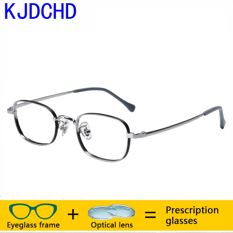 

Oval Titanium Multifocal Glasses Men High Myopia 1.74 Bifocal Eyeglasses Prescription Optical Progressive Custom Eyewear Retro