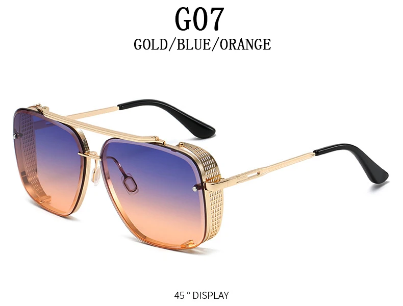 Punk Sonnenbrille Für Männer Übergroße Steampunk Sonnenbrille Frauen Trendy Platz Mode Gläser Gafas De Sol Hombre Zonnebril Heren – Detail 14