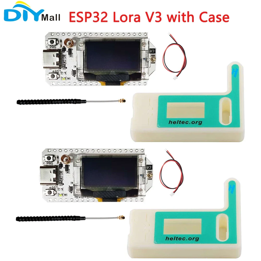 

2Sets LoRa32 V3 Development Board with 0.96" OLED, SX1262 LoRa, WiFi BLE, 868/915MHz for Meshtastic