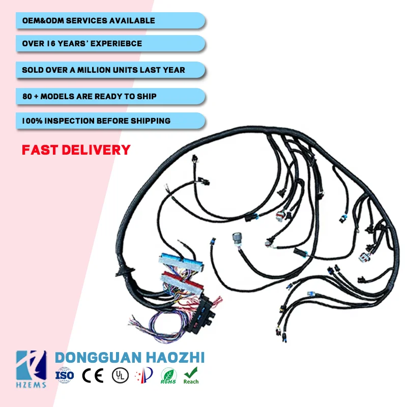 

1997-2006 LS1 4L60E DBC Independent Wiring Harness For Chevrolet GMC Cadillac 4.8L 5.3L 6.0L Learning Truck Engine