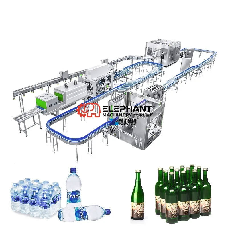 Full Automatic 3 in 1 Mini Small Business Water Making Filling Production Line Plastic Pure Mineral Water Bottling Machine