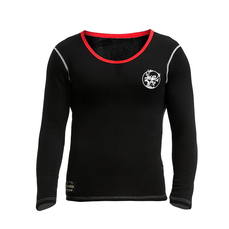 

1 шт. толстый флисовый свитер с круглым вырезом, защищающий от холода и способствующий похудению, а также термобелье для мужчин на осень и зиму.