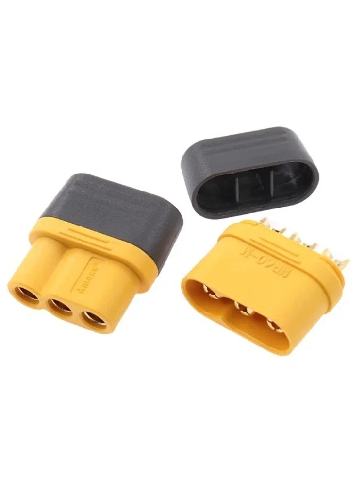 MR60-F/M motor electric adjustable three core plug model aircraft model power battery male and female connector charging head