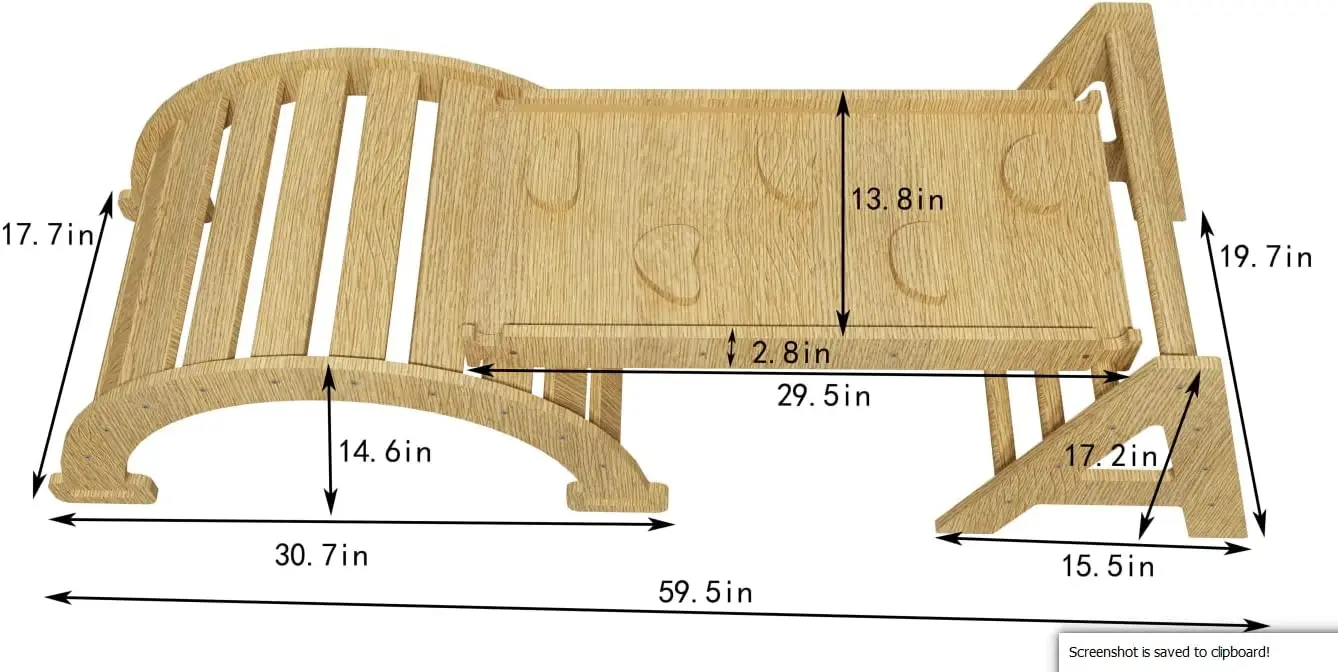 Ensemble d'escalade Montessori 5 en 1 en érable, salle de sport d'escalade pour bébé, échelle triangulaire pliable, rampe d'escalade, grimpeur d'arc, toboggan, Ro