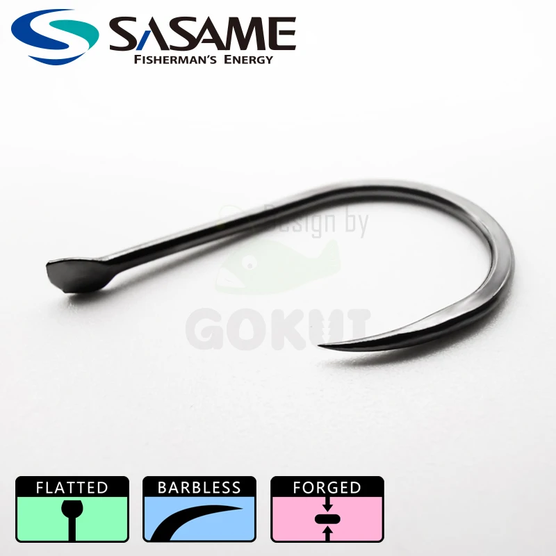 SASAME Barbless Chinu Hook Japanese Hooks Japan Original Hook Freshwater Fishing Hooks Saltwater Carp Fishing Sea Fishing Fly