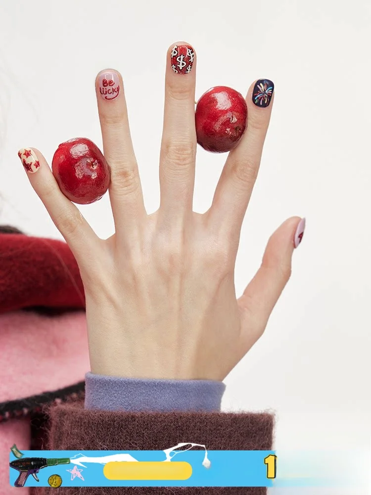 tipseven-original-hand-drawn-new-year-cartoon-cute-ins-dopaamine-nail-wearable-new-model-spring-2026-china-made