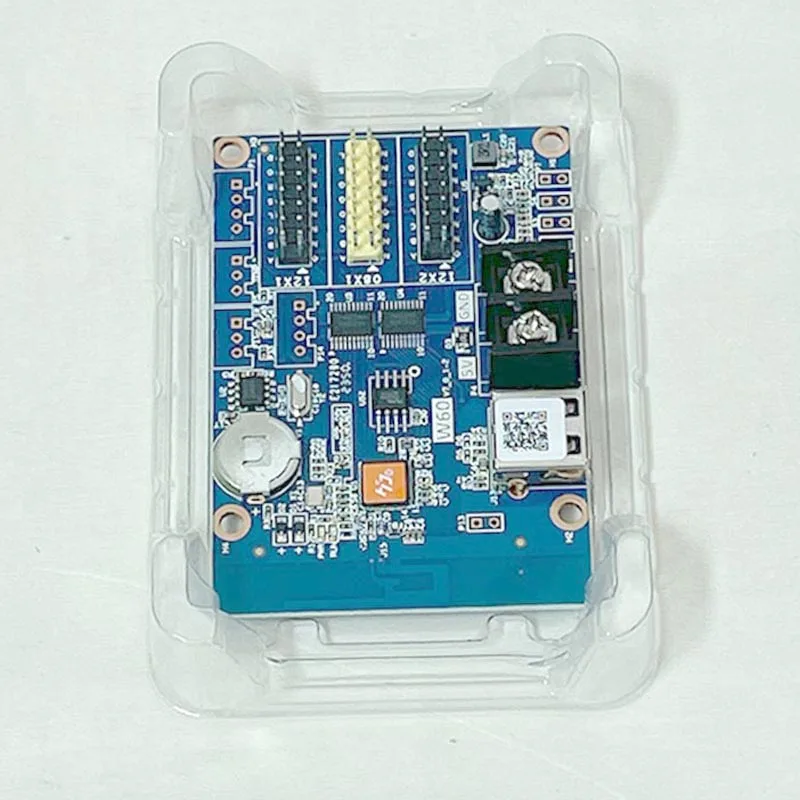 HD-W60 Único Módulo Vermelho com Porta USB, Placa Gráfica Placa Mãe, Display LED Placa de Controle, WiFi, HUB08H, UB12, P4.75, P10