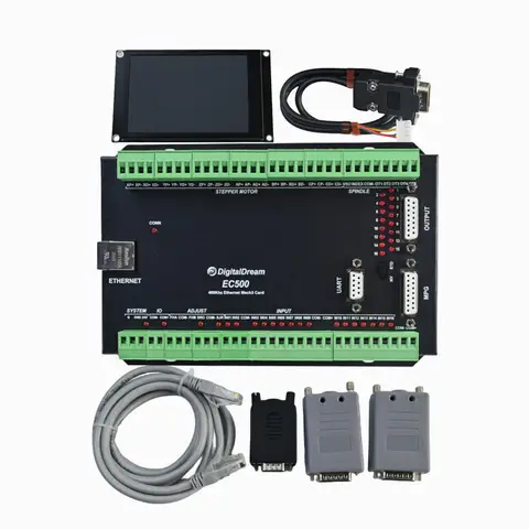 이더넷 브레이크 아웃 보드 3/4/5/6 축 CNC Mach3 모션 컨트롤러 제어 카드 (밀링 용 스크린 포함) Diy 조각 기계
