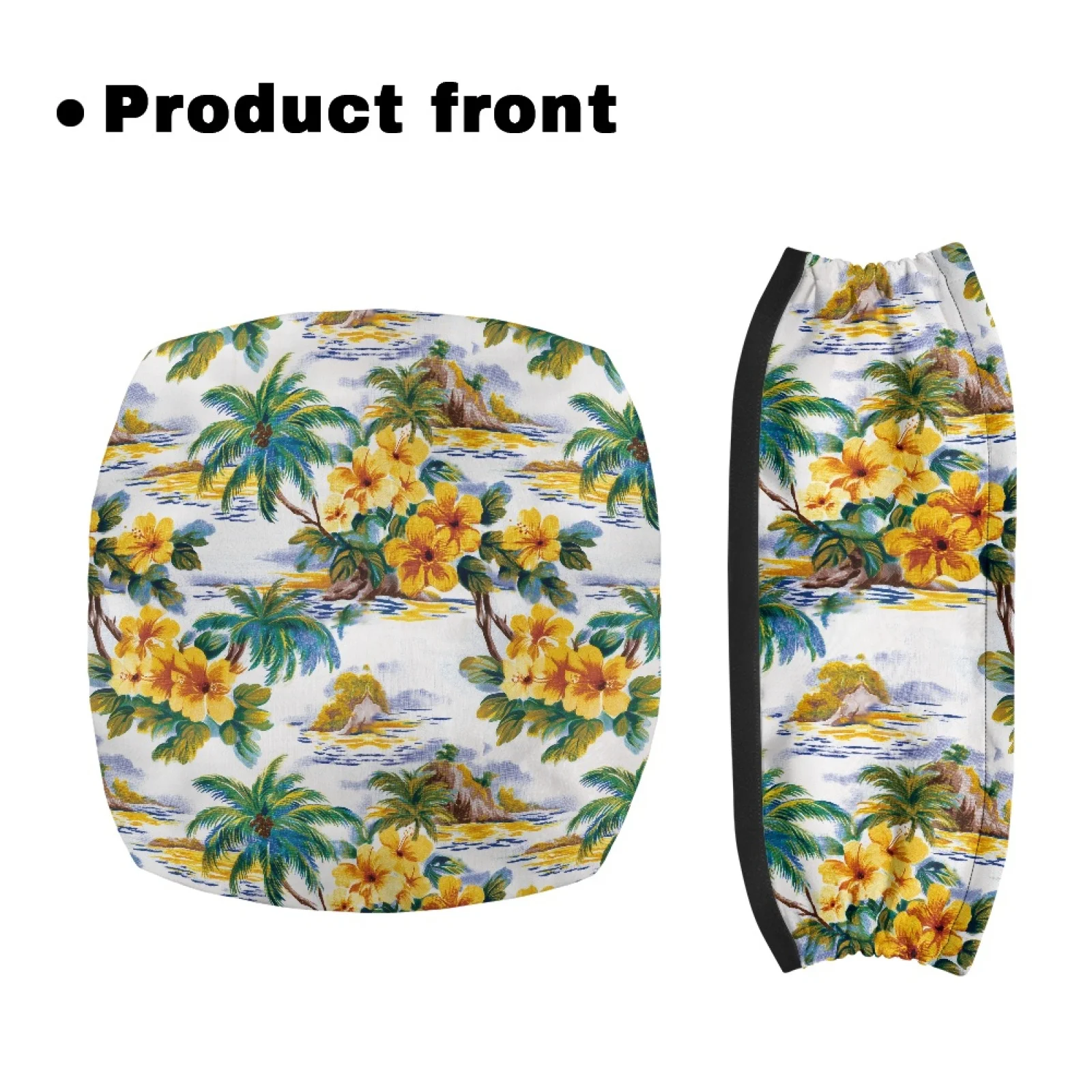 Coloranimal Tropical Hibiscus 2PCS Rollator Seat Back Rest Covers Seat & Backrest Cover Set for Women Friends Neighborhoods