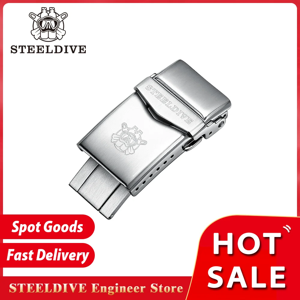 

STEELDIVE Official Original 18MM/20MM/22MM Width Buckle Stainless Steel SD1928H SD1933 SD1953 SD1970 SD1975 SD1988 Solid Clasp