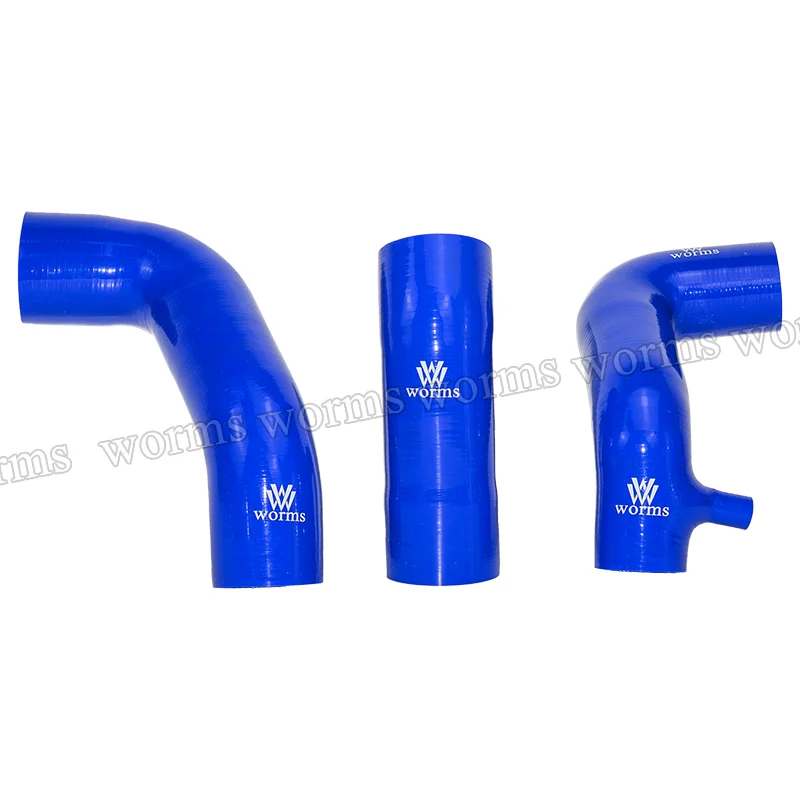 Würmer Hochleistungs-Silikon-Ansaugschlauch-Set, 3-teiliges Set, Upgrade für Suzuki Swift Sport ZC33S K14C 2018–2020