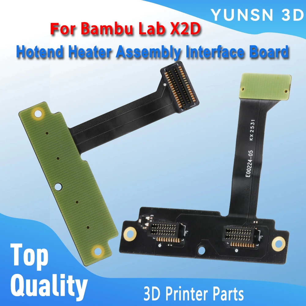 For Bamboo X2D Hotend Heater Assembly Interface Board Top Quality Heating Signal Circuit Spare For Bambu Lab X2D 3D Printer Part