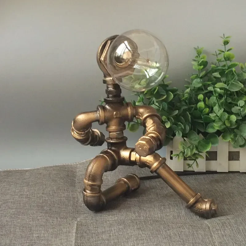 Industrial Retro Plug in Desk Lamp for Bedroom Living Room Dormitory Bedside Bar Wedding Home Decor European American Style