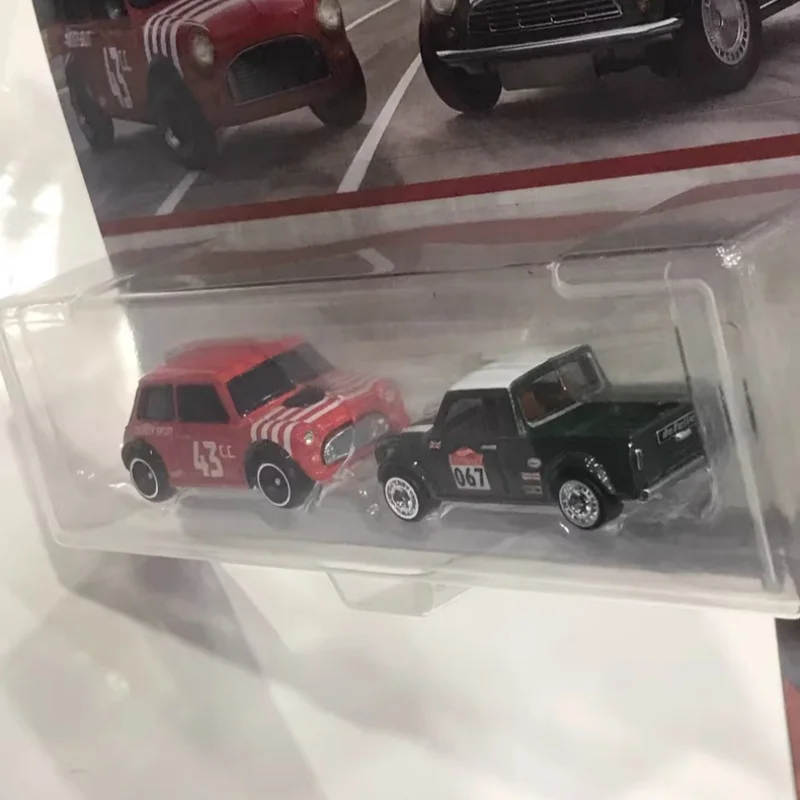 Hot Wheels Premium 2025 Car Culture 2-Packs Hotwheels 1/64 Car Model Children Toys Morris Mini Austin Mini Pickup Boys Kids Toys