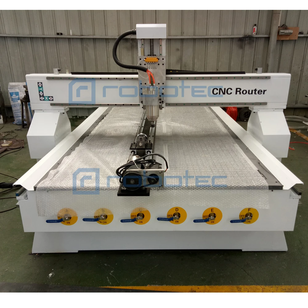 Robotec-fresadora cnc 1325 para madera, con husillo de refrigeración por agua, 3 ejes, 1325/alta resistencia, para trabajo de madera