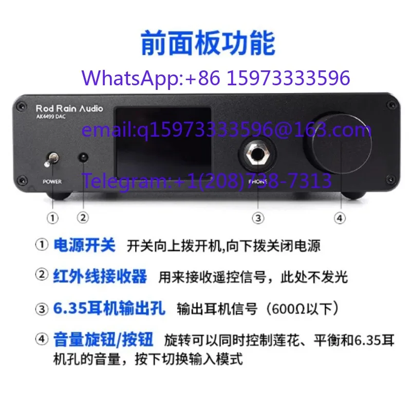 Audiophile USB Sound Card Decoder and Fully Balanced HIFI Preamplifier with DSD512 Bluetooth 5.4 OTG for High End Audio