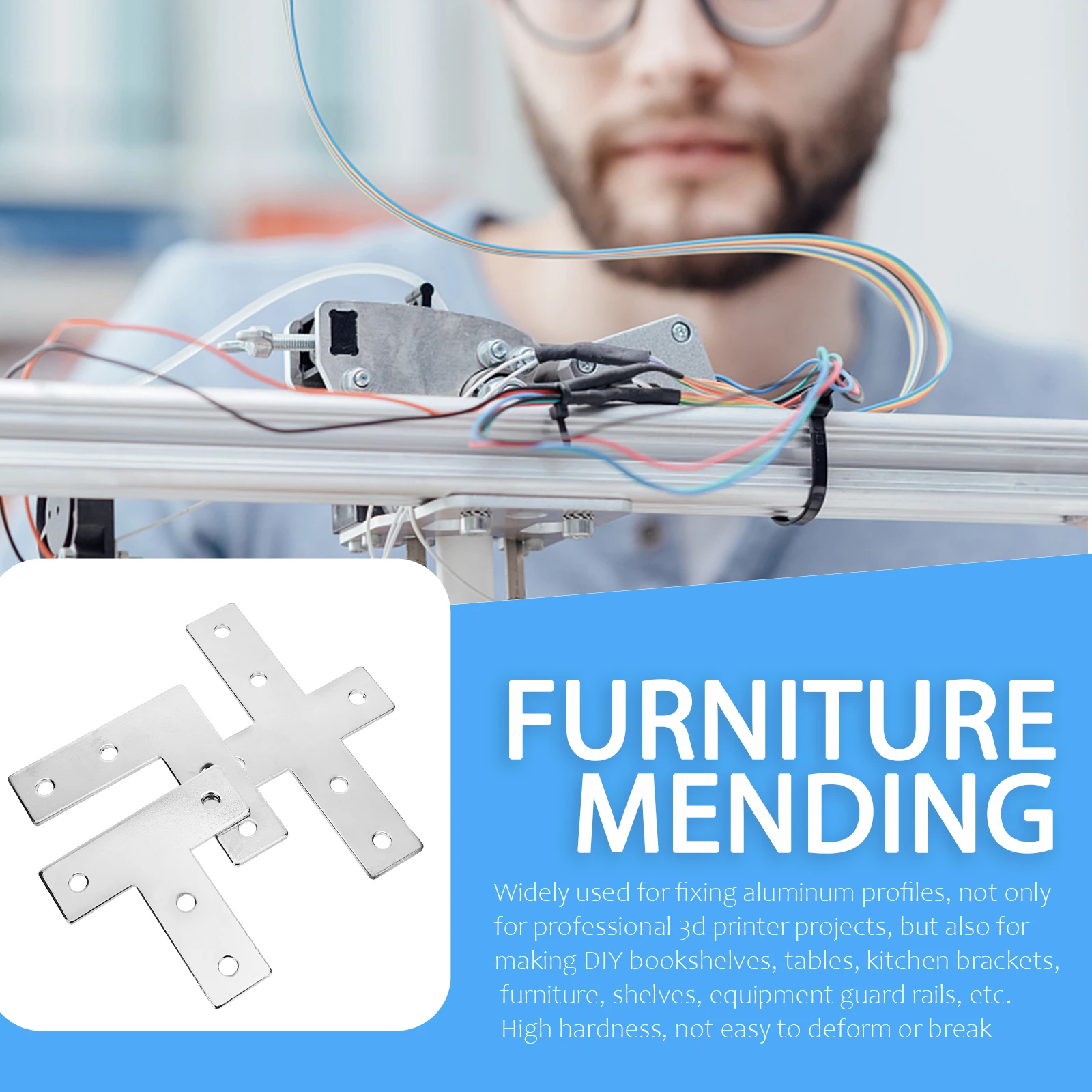 

1 set 1 Set Aluminum Corner Brackets Shape Cross Shape Fixing Plates For Furniture Wood Mending Shelf Support Right Angle
