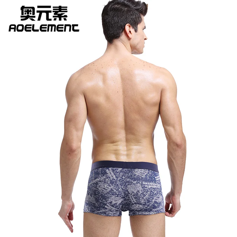 سراويل داخلية بوكسر قطنية للرجال من Aoyuansu - مجموعة ملابس داخلية صيفية قابلة للتنفس (4 عبوات)