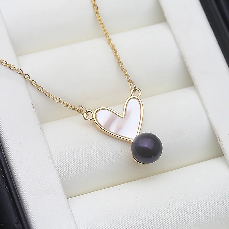 

Real Original Freshwater Pearl Necklaces For Woman,Vintage Gold Plated Pearl Pendant Wife Mother Daughter Birthday Gift White