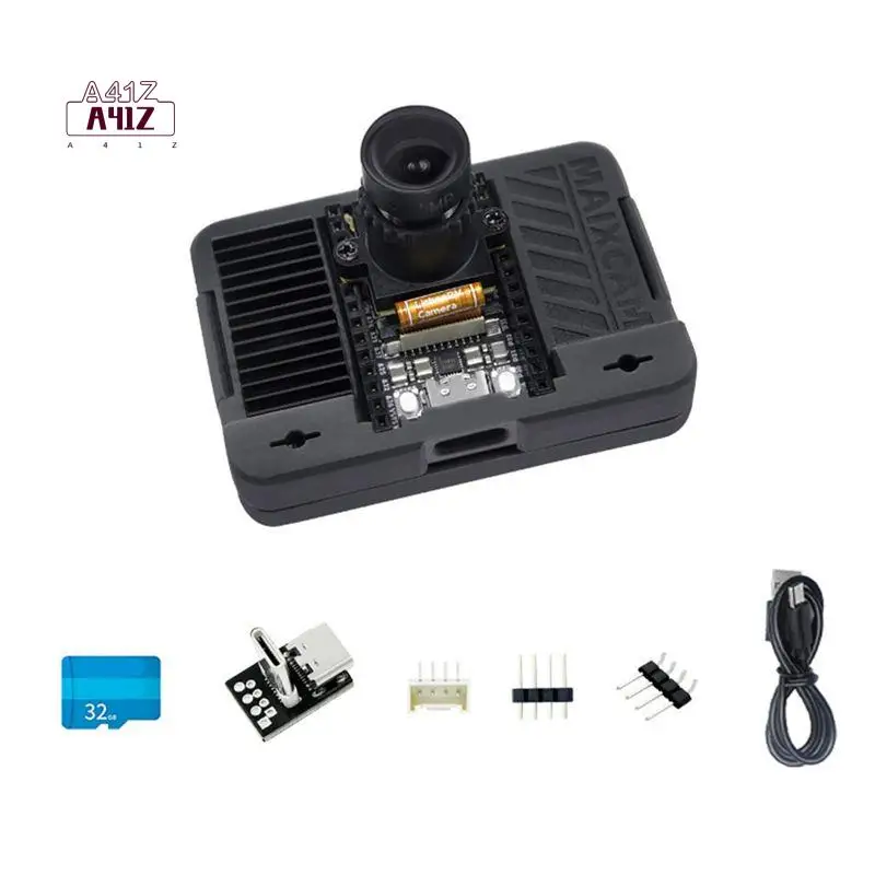 A41Z-For Sipeed Maixcam Development Board RISC V AI Kit 32G WIFI6 4MP Cam 2.3Inch Touch Screen Support 1 TOP NPU Python/C++