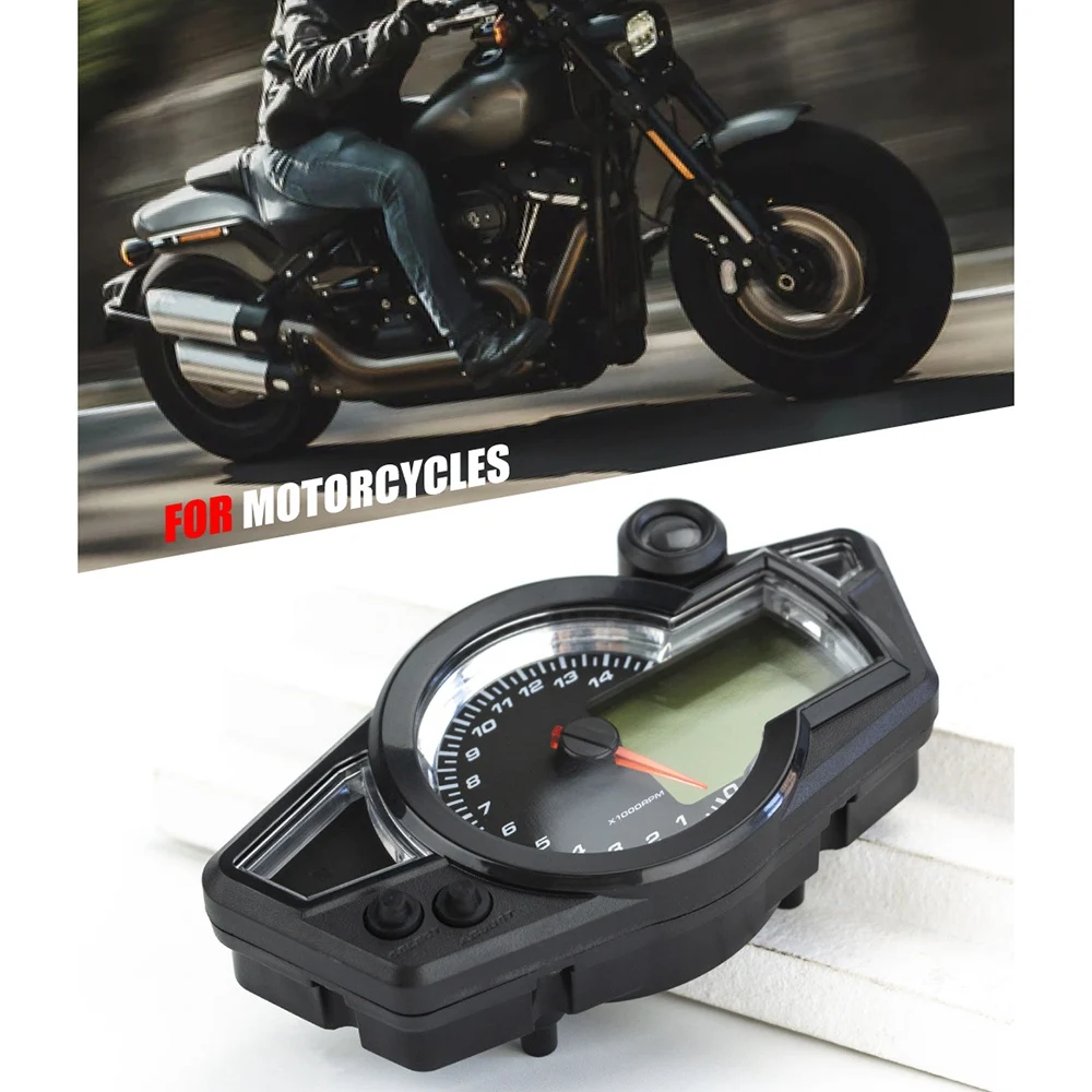 Universal Motorcycle Digital Meter Assembly Speedometer Odometer Motorcycle LCD Meter Multi-Functional Gauges