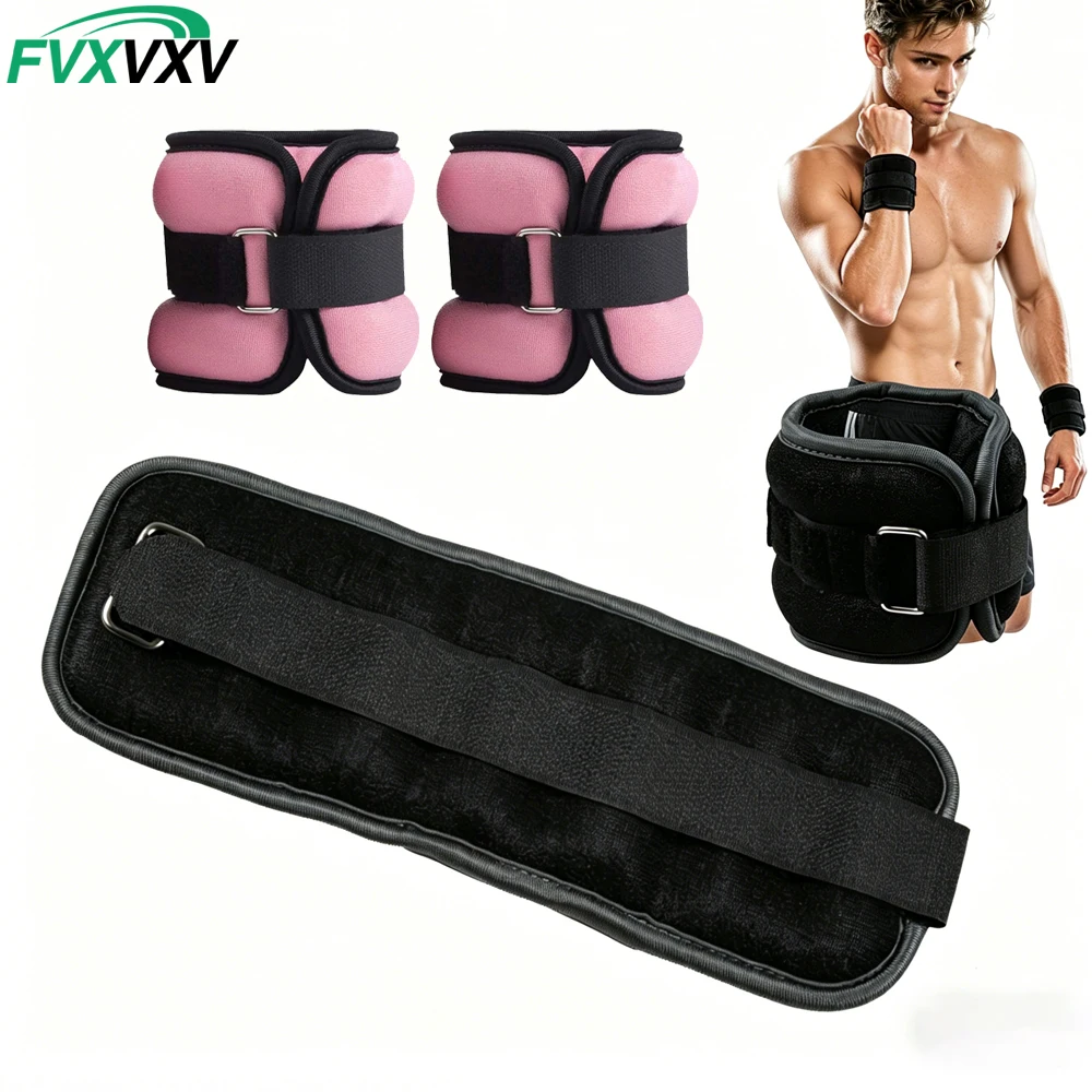 Pilates Ankle Strap - 1 คู่ของน้ำหนักข้อเท้าปรับระดับได้สำหรับผู้หญิงและผู้ชาย - น้ำหนักขาปรับระดับได้พร้อมสายรัดที่มั่นคง เหมาะสำหรับการฝึกความแข็งแรงและการเล่นโยคะ