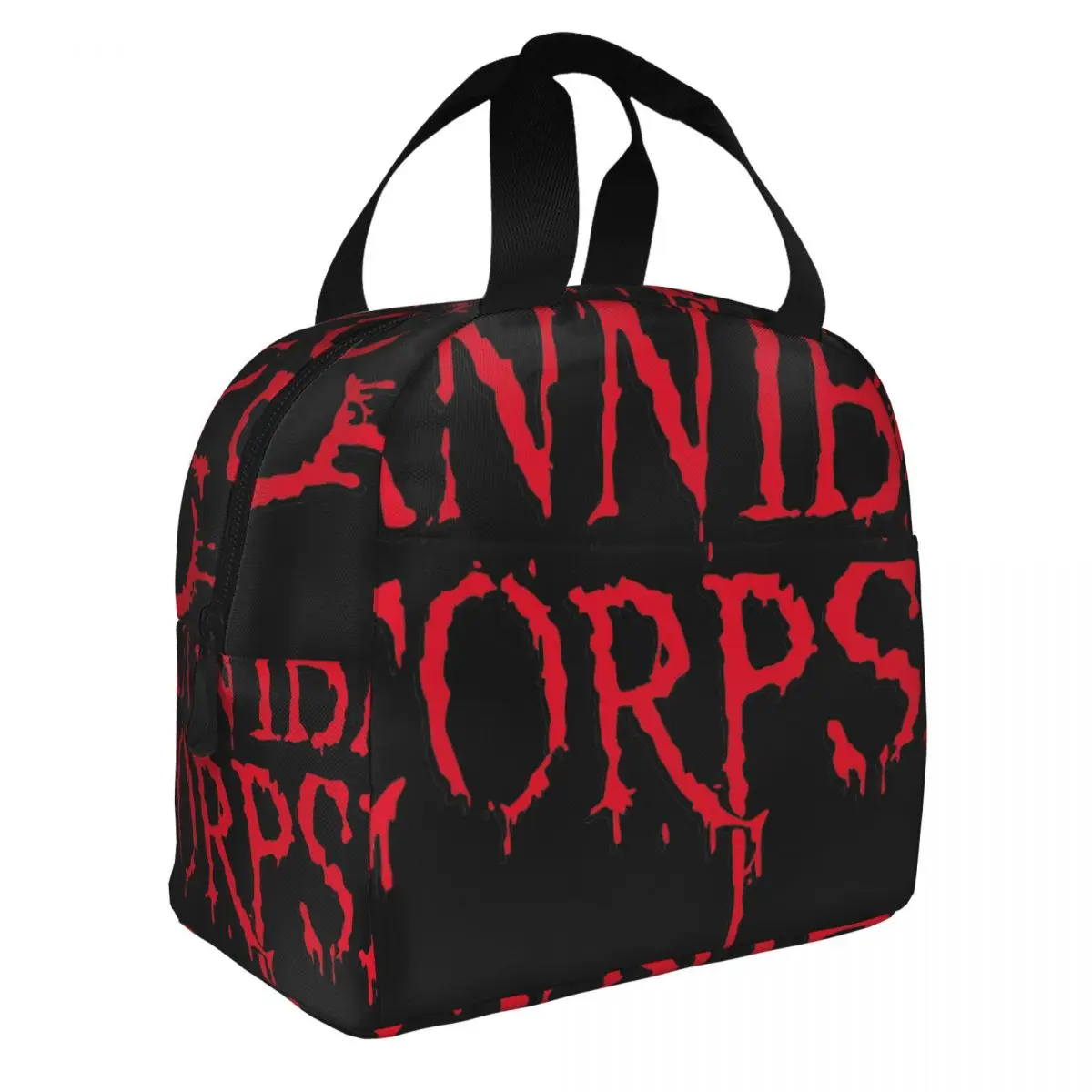 Cannibal Corpse Symbol Lunch Bag Insulation Bento Pack Aluminum Foil Rice Bag Meal Pack Ice Pack Student Bento Lunch Handbag