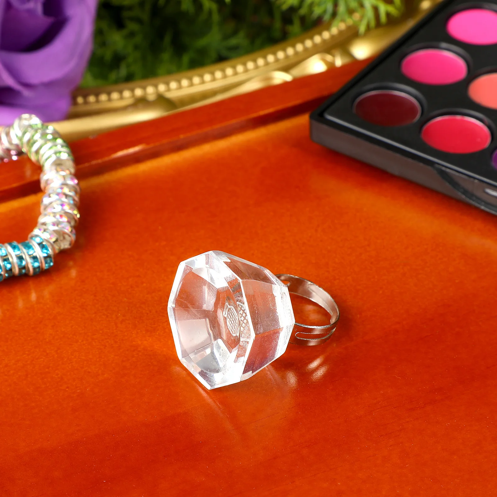 

1Pcs Portable Eyelash Makeup Ink Ring Cup Pigment Holder Lash Primer Remover Lightweight Easy Clean Ring Cup